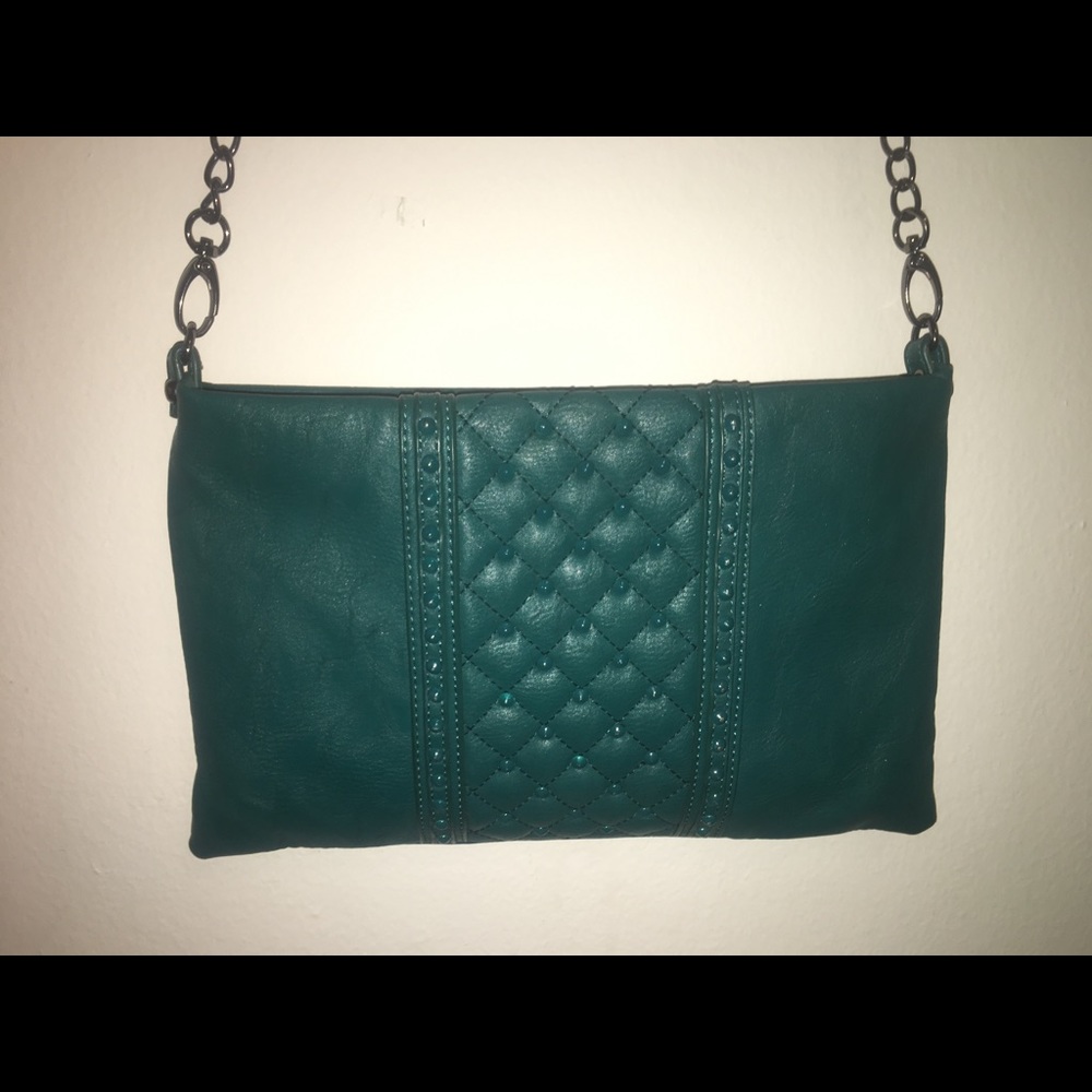 Charming charlie teal crossbody bag